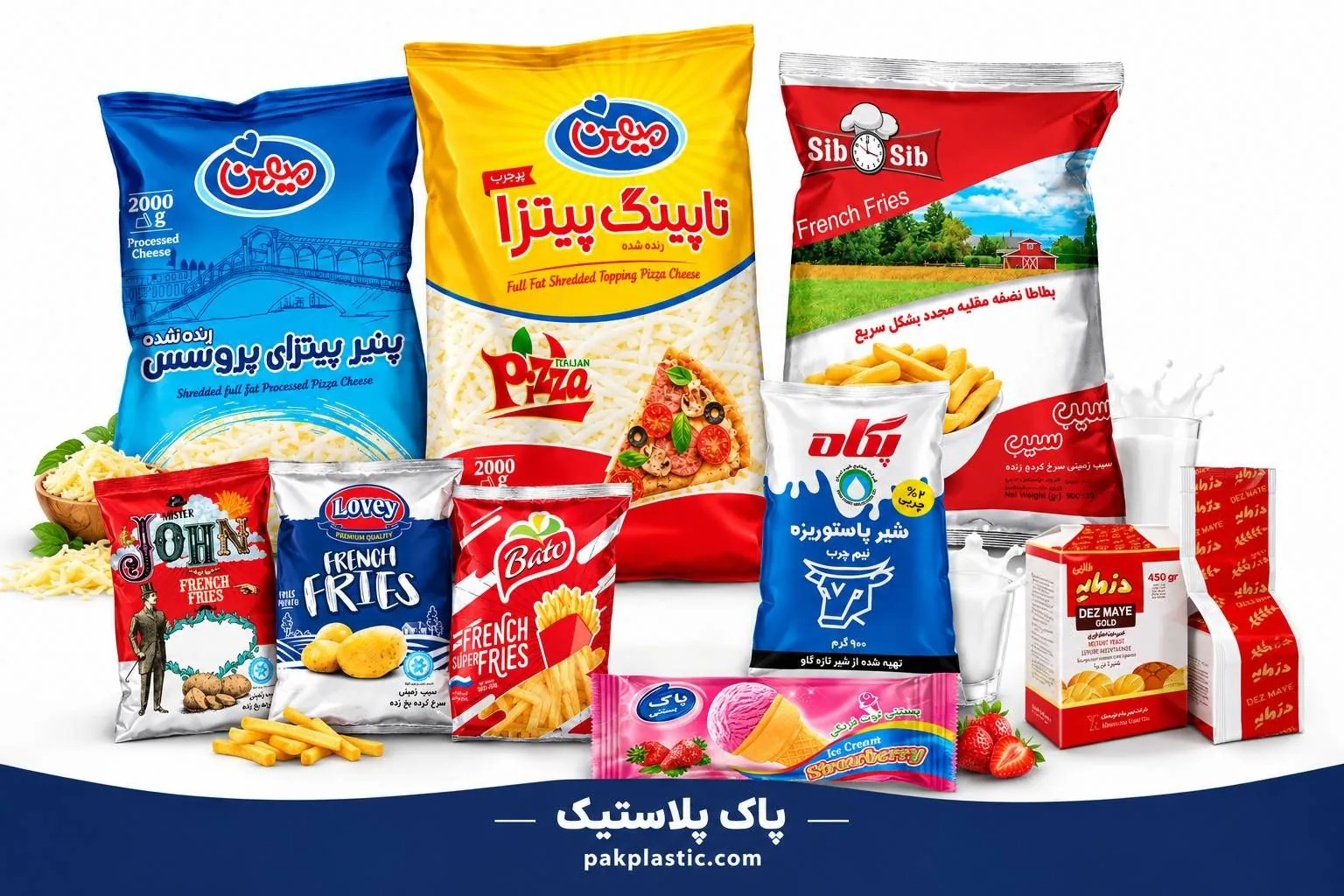لفاف بسته بندی محصولات غذایی